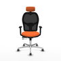 PIQUERAS Y CRESPO Silla de oficina Jorquera Naranja y Negro