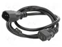 SAVIO Cable de alimentación H03VV-F 3x0,75mm2 IEC C13 hembra a IEC C14 macho