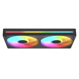 Cougar CF-UN240FB-RGB Forward Unity240-FB - Pack de 2 Ventiladores para Caja de PC 120mm ARGB PWM Negro, 2500 RPM, 78.2 CFM, FDB