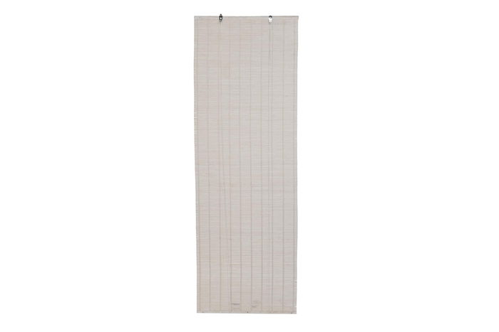 DKD Home Decor Estor Blanco Bambú y Poliéster Enrollable 2 x 175 x 60 cm