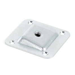 Herrajes Alk Placa M8 66X58 Zincado Para Pata Mesa Inclinada