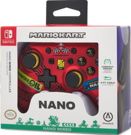 Power A Nano Wired Controller Mario Kart: Racer Red