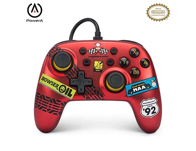 Power A Nano Wired Controller Mario Kart: Racer Red