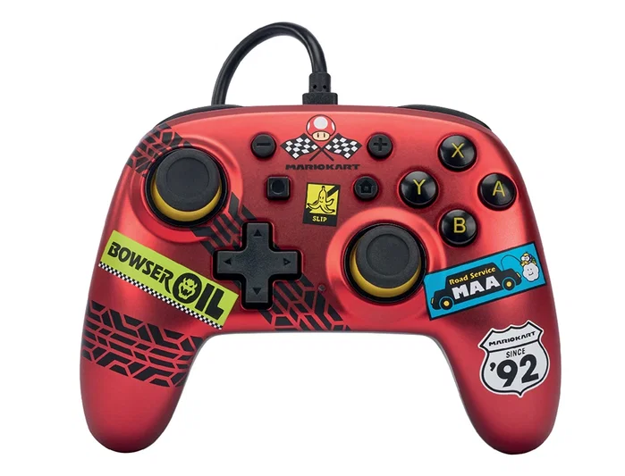PowerA Mando con Cable Nano para Nintendo Switch Mario Kart Racer Red