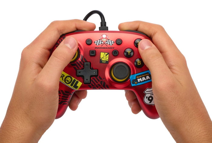 PowerA Mando con Cable Nano para Nintendo Switch Mario Kart Racer Red