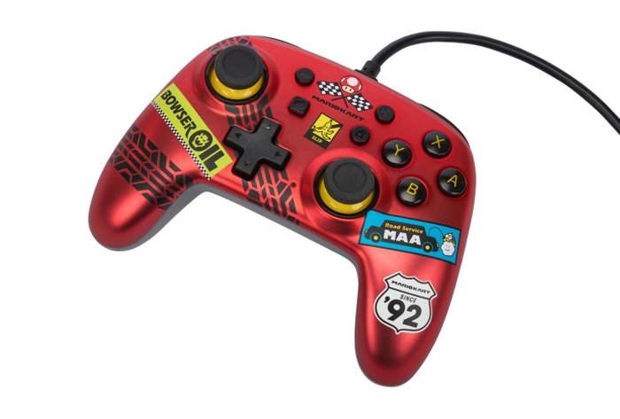 PowerA Mando con Cable Nano para Nintendo Switch Mario Kart Racer Red