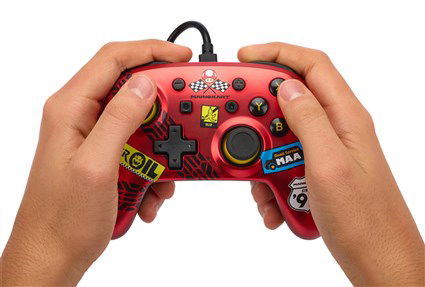 Power A Mando con Cable NSGP0124-01 para Nintendo Switch Mario Kart Racer Red