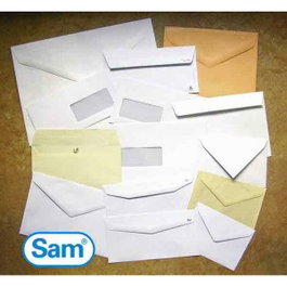 Sam Sobres DIN C5 Crema Verjurado 162x229 con Tira de Silicona