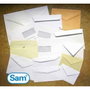 Sam Sobres DIN C5 Crema Verjurado 162x229 con Tira de Silicona