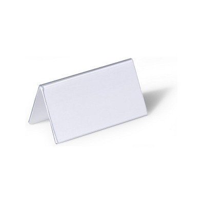 Durable 805119 Placas de identificación de mesa 52x100mm Transparente Durable 805119 Placas de identificación de mesa 52x100mm Transparente