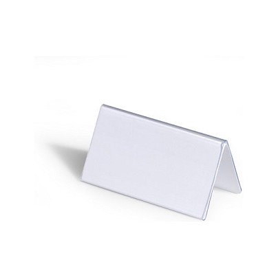 Durable 805119 Placas de identificación de mesa 52x100mm Transparente Durable 805119 Placas de identificación de mesa 52x100mm Transparente