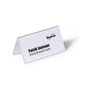 Durable 805119 Placas de identificación de mesa 52x100mm Transparente