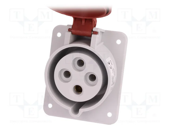 PAWBOL Conector de alimentación AC trifásico 32A 400V 4 pines PAWBOL Conector de alimentación AC trifásico 32A 400V 4 pines