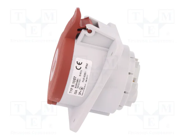 PAWBOL Conector de alimentación AC trifásico 32A 400V 4 pines PAWBOL Conector de alimentación AC trifásico 32A 400V 4 pines