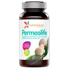 Mundonatural Melena de León Ecológica 60 Cápsulas - Permealife, Suplemento con Vitaminas B1, B2, B6, B12 y Vitamina C para Digestión y Antioxidantes