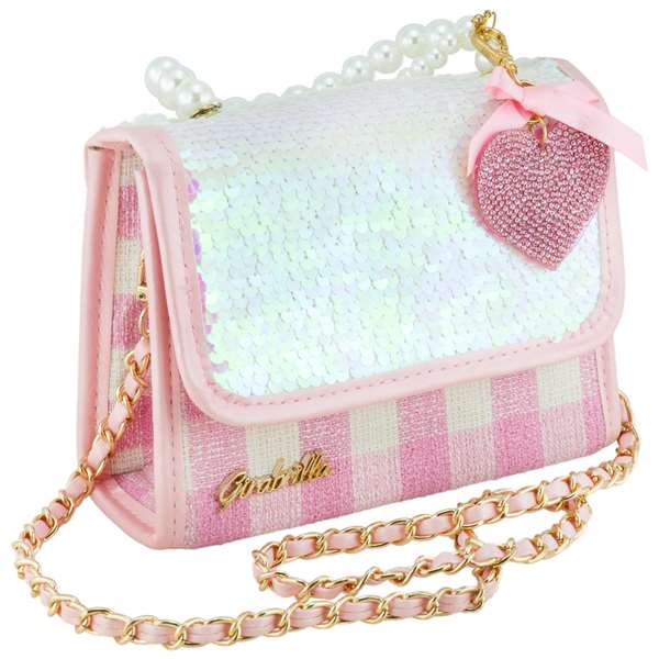 Girabrilla Gio Gio - Bolso reversible de tela con lentejuelas para juegos de mesa y rol, color surtido (16x13x6,5 cm)