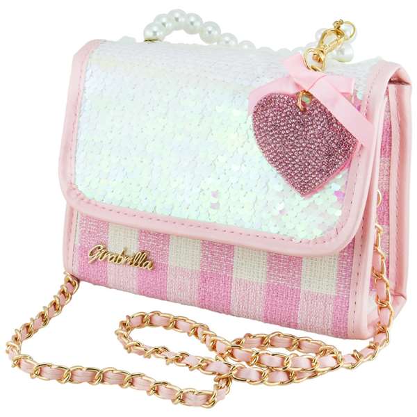 Girabrilla Gio Gio - Bolso reversible de tela con lentejuelas para juegos de mesa y rol, color surtido (16x13x6,5 cm)