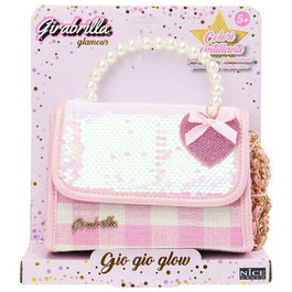 Girabrilla Gio Gio - Bolso reversible de tela con lentejuelas para juegos de mesa y rol, color surtido (16x13x6,5 cm)
