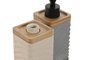 DKD Home Decor Dosificador Dolomite Bambú 320ml (Pack de 2, Colores Surtidos)