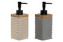 DKD Home Decor Dosificador Dolomite Bambú 320ml (Pack de 2, Colores Surtidos)