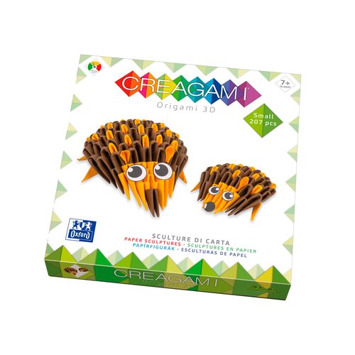 OXFORD Kit Creagami Origami 3D Erizo (Set de 3) OXFORD Kit Creagami Origami 3D Erizo (Set de 3)
