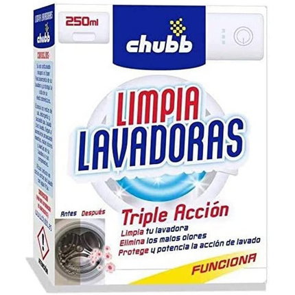 Chubb Limpia lavadoras triple acción 250 ml