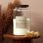 Home Deco Factory Vela Perfumada con Tapa de Madera de Acacia, Aroma Brume des Bois, Altura 24 cm, para Ambiente Acogedor