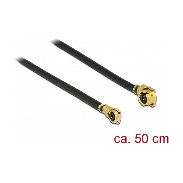 DeLOCK 89651 Cable coaxial MHF a MHF IV/HSC MXHP32 0,5 m