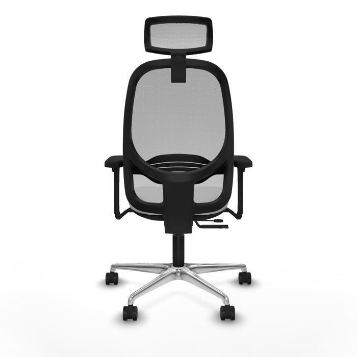 PIQUERAS Y CRESPO Silla de oficina Cilanco con mecanismo Sincro/Traslack Blanco/Gris