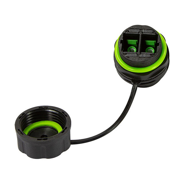 LogiLink Conector de fibra óptica dúplex SC para exteriores con tapa antipolvo