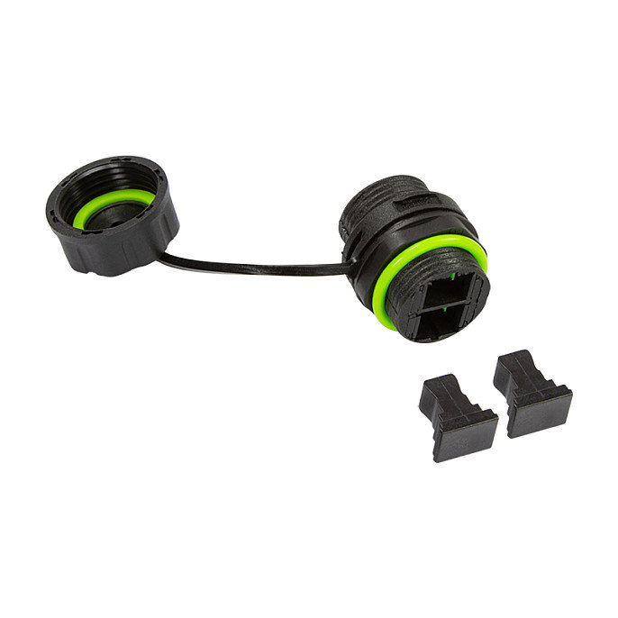 LogiLink Conector de fibra óptica dúplex SC para exteriores con tapa antipolvo