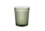 DKD Home Decor Set de 6 Vasos de Cristal Diamond Garbo Verde con Relieve