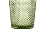 DKD Home Decor Vaso Basicos, Colección Diamond Garbo, Verde, 240ml, Cristal, Set de 6, 8x10x8 cm