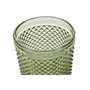 DKD Home Decor Set de 6 Vasos de Cristal Diamond Garbo Verde con Relieve