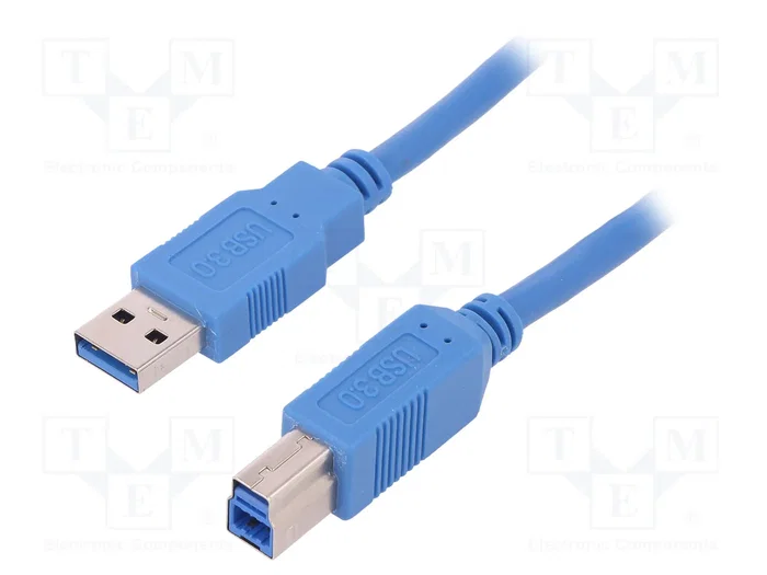 QOLTEC Cable USB 3.0 con conectores USB A y USB B, 1m, azul QOLTEC Cable USB 3.0 con conectores USB A y USB B, 1m, azul