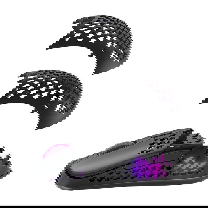 Cherry XTRFY M42 Ratón Óptico Inalámbrico Negro para Juego 19000 DPI Ambidextro