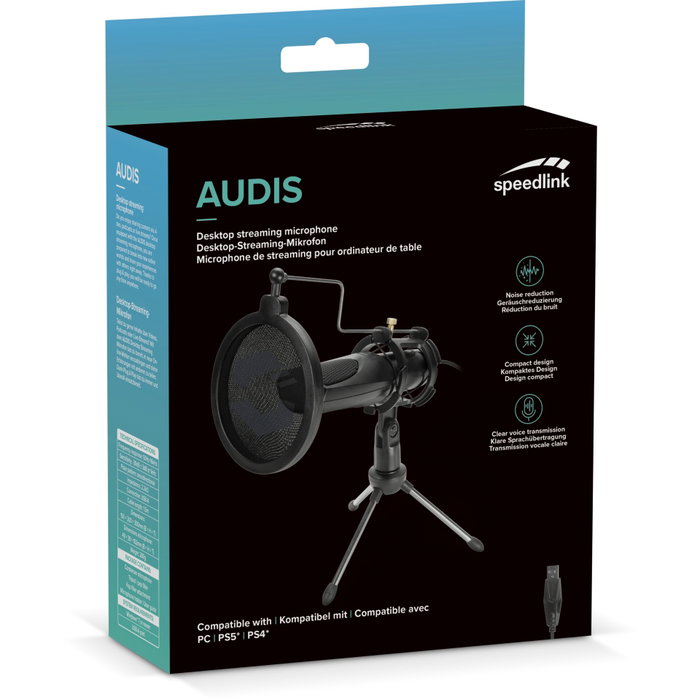 Speedlink AUDIS Streaming Microphone, negro Speedlink AUDIS Streaming Microphone, negro