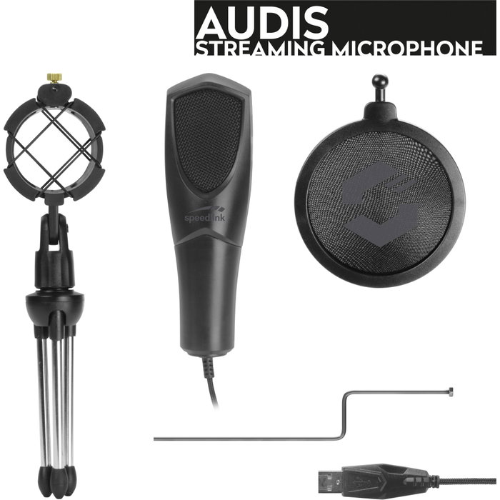 Speedlink AUDIS Streaming Microphone, negro Speedlink AUDIS Streaming Microphone, negro