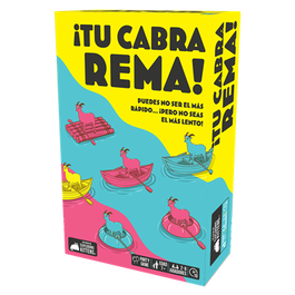 Exploding Kittens EKIRYG01ES Juego de Mesa de Cartas Row your Goat 'Tu Cabra Rema!' en Español - Juego Rápido y Caótico para 2-6 Jugadores a Partir de 7 Años