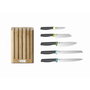 Joseph Joseph Elevate Bamboo Set de 5 cuchillos con bloque de bambú de color marrón skus: B1GQ2Z777R