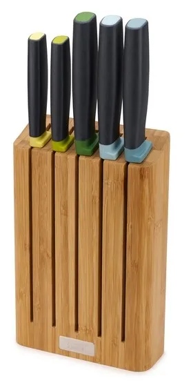 Joseph Joseph Elevate Bamboo Set de 5 cuchillos con bloque de bambú de color marrón skus: B1GQ2Z777R