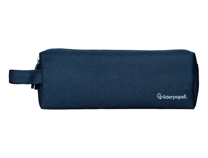 Liderpapel Estuche portatodo Classic rectangular con asa, azul marino Liderpapel Estuche portatodo Classic rectangular con asa, azul marino