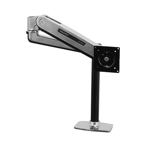 Ergotron LX Monitor Arm Soporte de Escritorio Metálico 45-360-026 - Ajustable, Hasta 11,3 kg, Rotación 360 grados, para Pantallas 75x75 mm y 100x100 mm