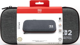 PowerA Estuche de Protección Slim para Nintendo Switch 2 - Gris Jaspeado Oscuro
