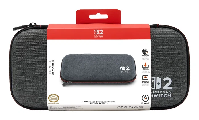 PowerA NSCS0528-01 Funda de Protección para Nintendo Switch 2 - Maleta Transporte en Tela Gris PowerA NSCS0528-01 Funda de Protección para Nintendo Switch 2 - Maleta Transporte en Tela Gris
