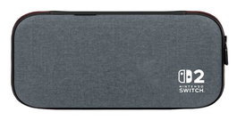 PowerA NSCS0528-01 Funda de Protección para Nintendo Switch 2 - Maleta Transporte en Tela Gris