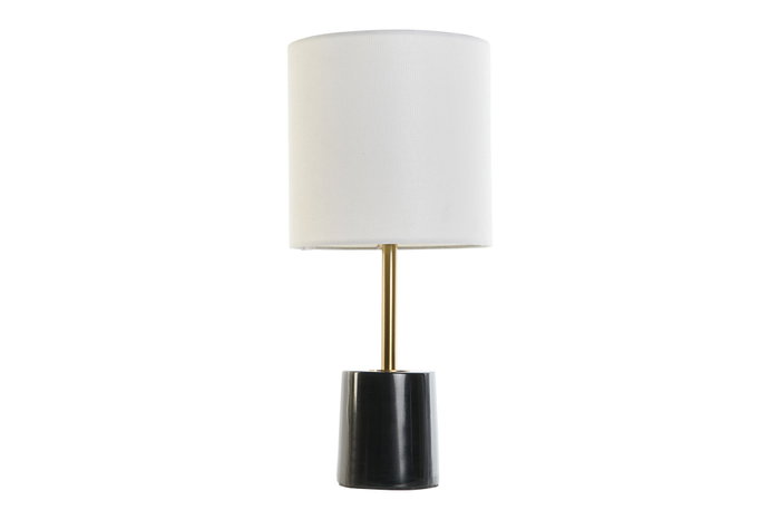 DKD Home Decor Lámpara de Sobremesa de Mármol y Metal Negro DKD Home Decor Lámpara de Sobremesa de Mármol y Metal Negro