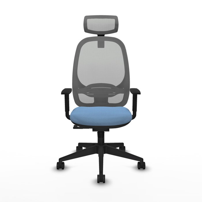 PIQUERAS Y CRESPO Silla de oficina Cilanco con mecanismo Sincro, Azul cielo y Gris PIQUERAS Y CRESPO Silla de oficina Cilanco con mecanismo Sincro, Azul cielo y Gris