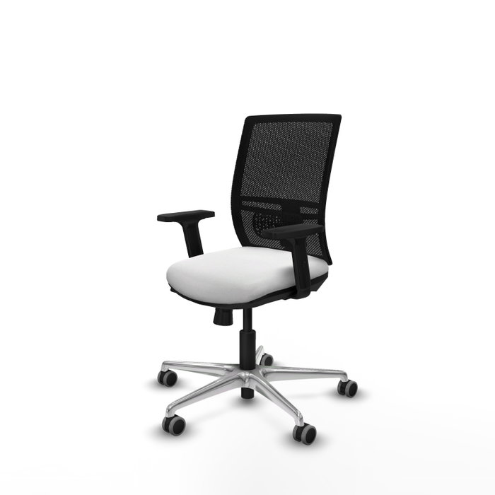 PIQUERAS Y CRESPO Silla de oficina Yunquera con mecanismo Sincro/Traslack Blanco y Negro PIQUERAS Y CRESPO Silla de oficina Yunquera con mecanismo Sincro/Traslack Blanco y Negro