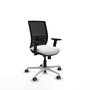 PIQUERAS Y CRESPO Silla de oficina Yunquera con mecanismo Sincro/Traslack Blanco y Negro